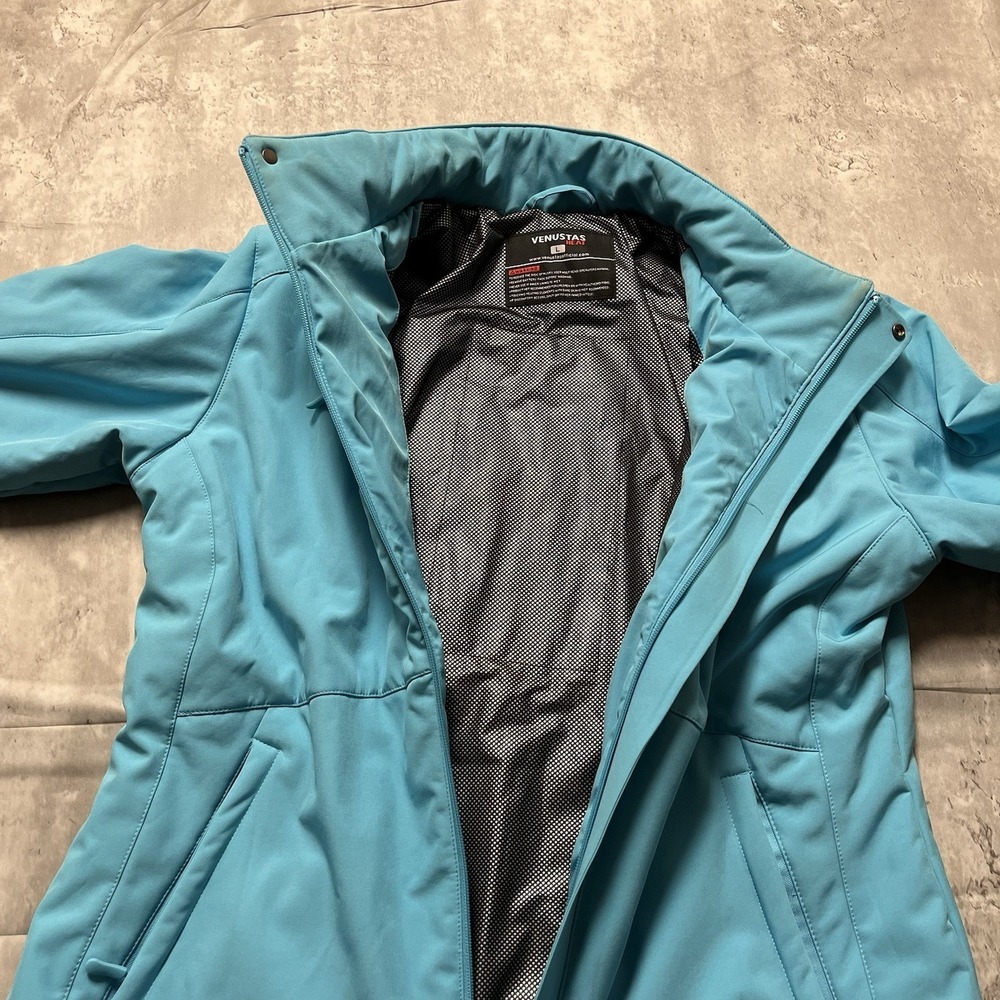 NO BATTERY Venustas Heated Jacket woMen Large Ski Coat Full Zip Hooded - Picture 7 of 12